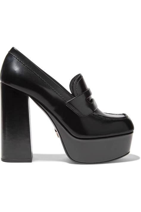 prada loaders women|platform loafers women prada.